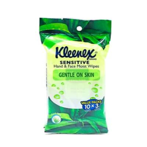 KLEENEX HAND & FACE ALOE WIPES 10S*3