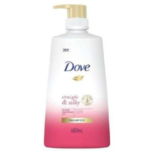 DOVE D.T STRAIGHT & SILKY 680ML