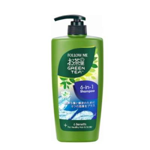 FOLLOW ME GREEN TEA SHP 6IN1 650ML