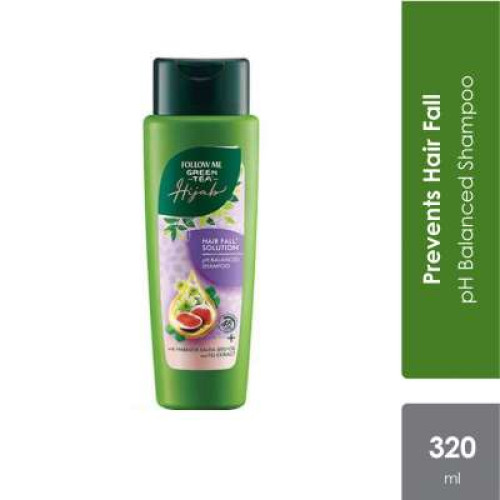 FOLLOW ME GREEN TEA HIJAB H/FALL  SHMP 320ML