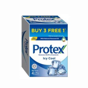 PROTEX ICY COOL BODY SOAP 3+1 75G*4S PROTEX ICY COOL BODY SOAP 3+1 75G*4S