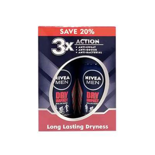 NIVEA (M) DRY R.O @20% TP 50ML*2