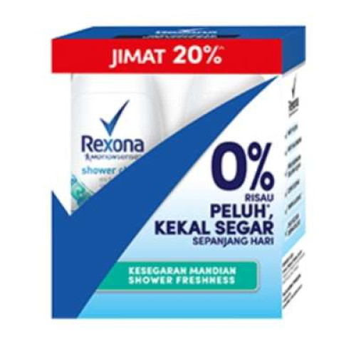 REXONA (W) SHOWER CLEAN R.ON TP 50ML*2