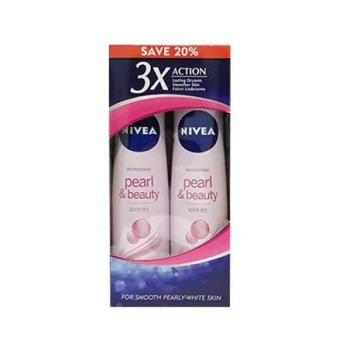 NIVEA (F) SPRAY PEARL&BEAUTY T/P@20% 150ML*2