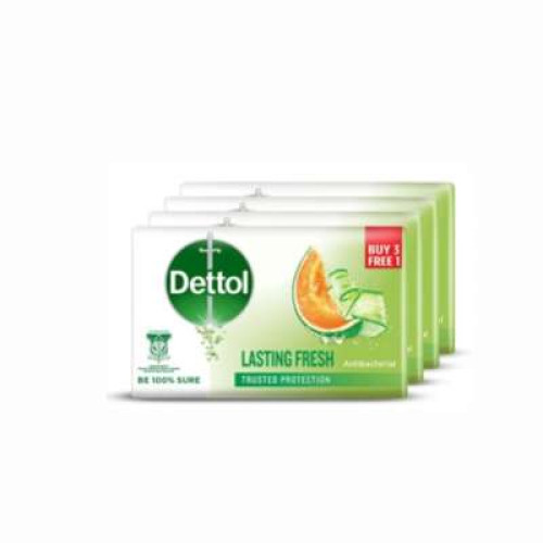 DETTOL BODY SOAP LASTING FRESH 100G*3+1