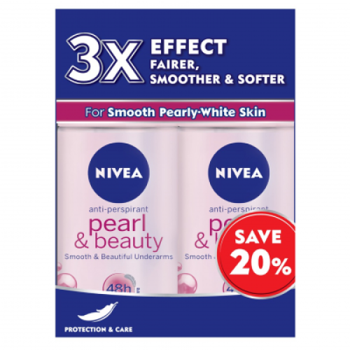 NIVEA PEARL & BEAUTY R/O TP @20% 50ML*2