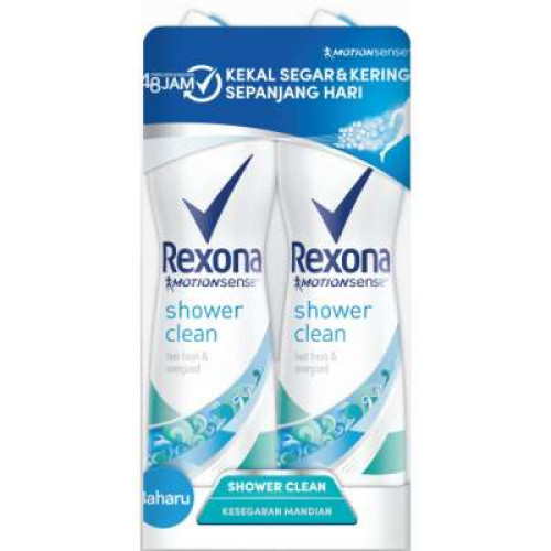 REXONA (W) SPRAY SHOWER CLEAN TP 135ML*2