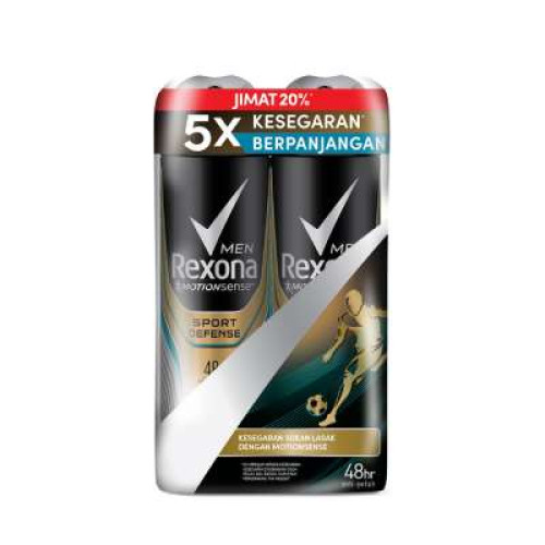 REXONA (M) SPRAY SPORT DEFENSE TP 150ML*2