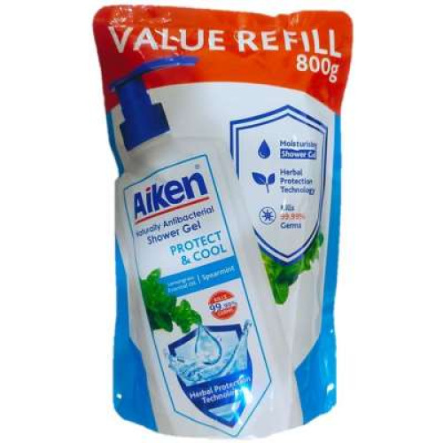 AIKEN A.BAC COOL FRESH P&C SHW RF 800ML