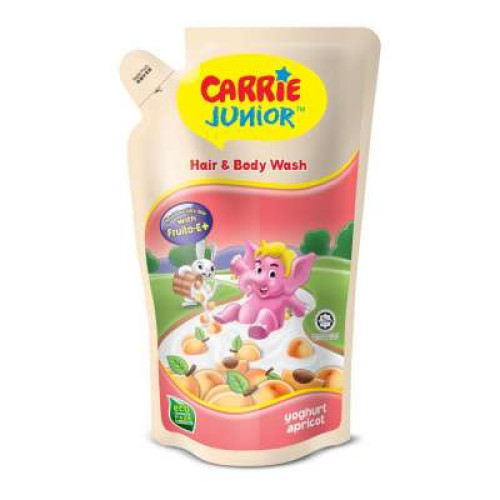 CARRIE JUNIOR H&B WASH APRICOT YOGHURT 475G