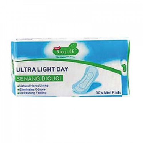 BIOSILK ULTRA LIGHT DAY PANTYLINER 30's * 2