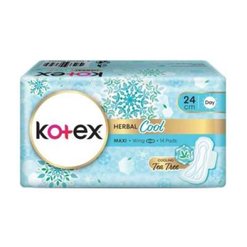 KOTEX HERBAL COOL 24CM MAXI WG 14S