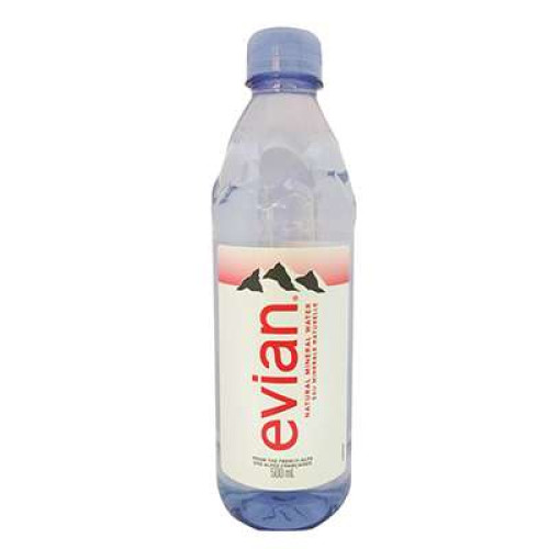 EVIAN NATURAL MINERAL WATER 500ML