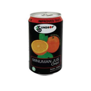 SUNDROP ORANGE CAN JUICE 300ML SUNDROP ORANGE CAN JUICE 300ML