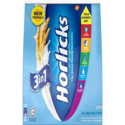 HORLICKS 3 IN 1 LITE 28G*10S