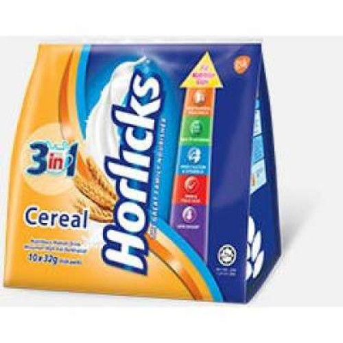 HORLICKS 3IN1 CEREALS POWDER 32G*10'S