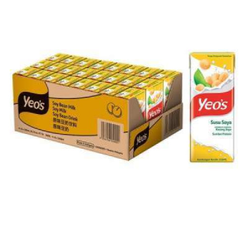 YEO'S SOYA BEAN LESS SUGAR 250ML*24