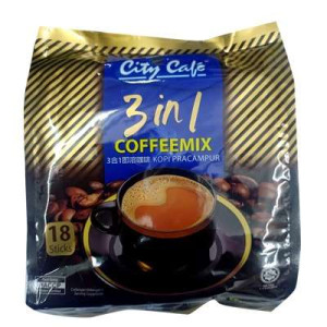 CITY CAFE 3IN1 INST COFFEE 19G*16's*24 CITY CAFE 3IN1 INST COFFEE 19G*16's*24