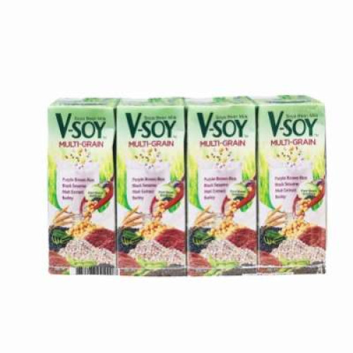 V-SOY MULTI GRAIN SOYA BEAN MILK 200ML*4