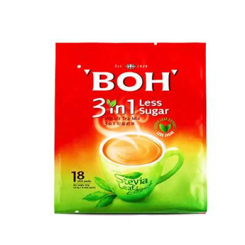 BOH 3IN1 LESS SUGAR 16.5G*18