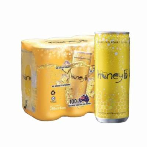 HONEY B SPARKLING HONEY DRINK 250ML*6