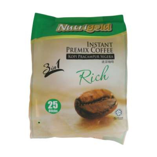 NUTRIGOLD INST PREMIX COFFEE 3IN1 RICH 20G*20