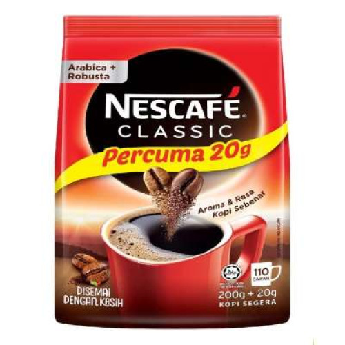 NESCAFE CLASSIC RF 200G FREE 20G