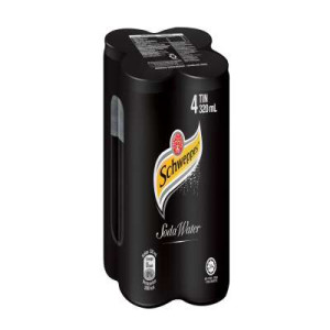 SCHWEPPES SODA CAN 320ML*4 SCHWEPPES SODA CAN 320ML*4