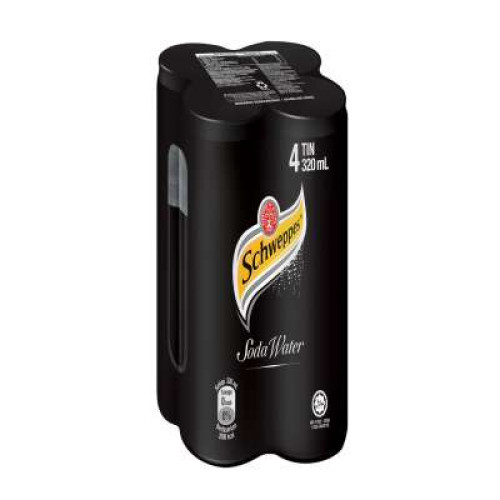 SCHWEPPES SODA CAN 320ML*4