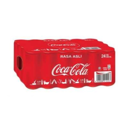 COCA-COLA RASA ASLI CAN FESTIVE SHRINK 320ML *24