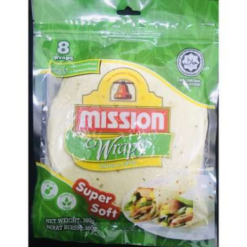 MISSION WRAPS ONION & CHIVES 360G