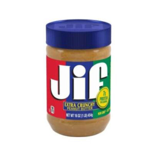 JIF PEANUT BUTTER-CRUNCHY 16OZ JIF PEANUT BUTTER-CRUNCHY 16OZ