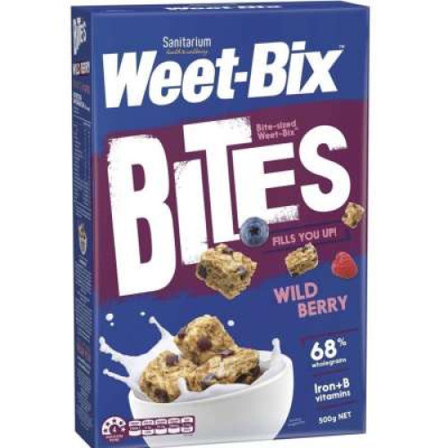 SANITARIUM WEET-BIX BITES-WILDBERRY 500G