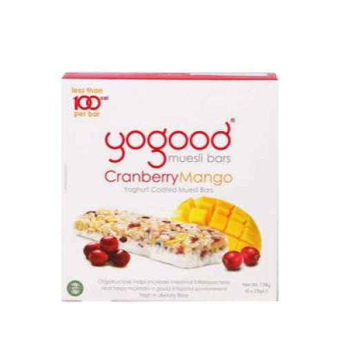 YOGOOD CRANBERRY & MANGO YOGHURT BAR 138G