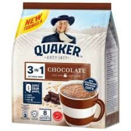 QUAKER MINI 3 IN 1 CHOCOLATE 8S X28G