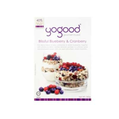 YOGOOD GOURMET MUESLI CRANBERRY & BERRIES 370G