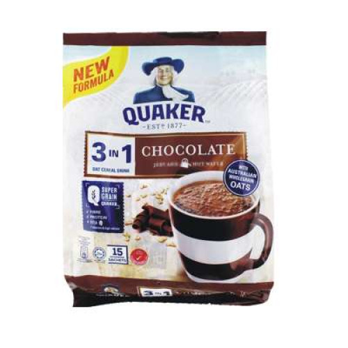 QUAKER 3IN1 CHOCOLATE 28G X15