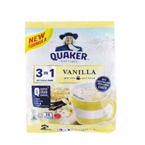 QUAKER 3IN1 VANILLA 28G X 15S