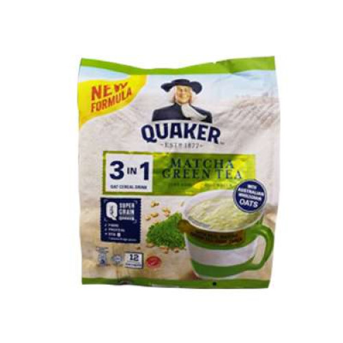 QUAKER 3IN1 MATCHA GREEN TEA 12S X28G