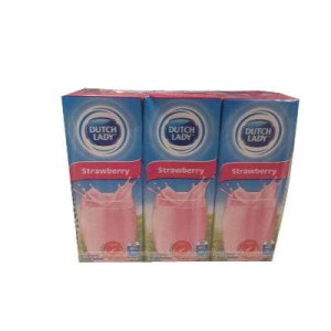 DUTCH LADY UHT PURE FARM STRAWBERRY 200ML*6 DUTCH LADY UHT PURE FARM STRAWBERRY 200ML*6