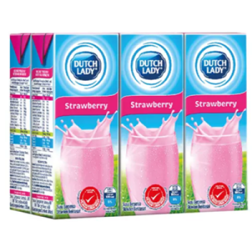DUTCH LADY UHT PURE FARM STRAWBERRY 200ML*6