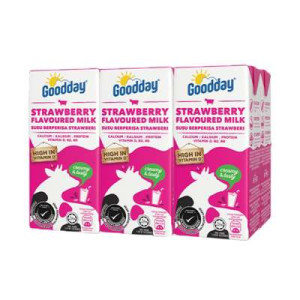 GOODDAY UHT STRAWBERRY MILK 200ML*6