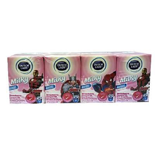 DUTCH LADY MILKY MARVEL STRAWBERRY 125ML*4