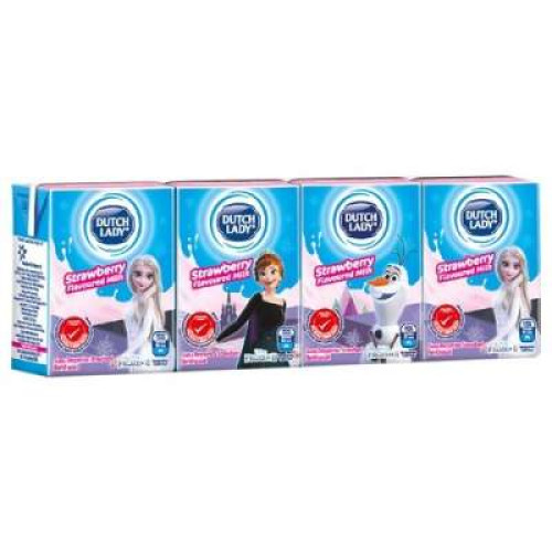 DUTCH LADY MILKY FROZEN STRAWBERRY 125ML*4