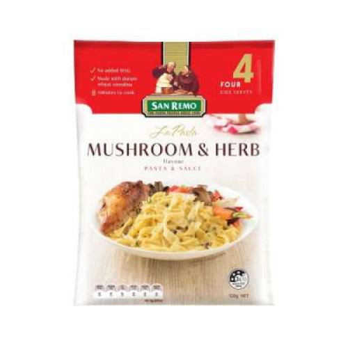 SAN REMO MUSHROOM& HERBS LA PASTA 120G