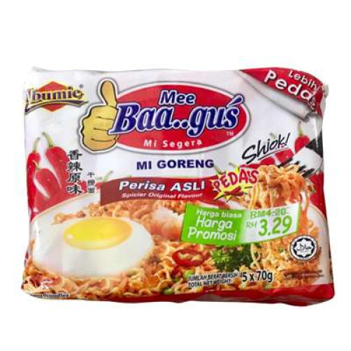 IBUMIE MEE BAAGUS MI GORENG ASLI PEDAS 70G*5