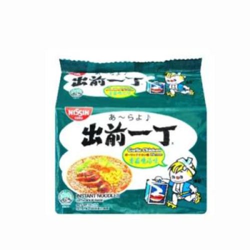 NISSIN INST NOODLES GARLIC CHICKEN 86G*5