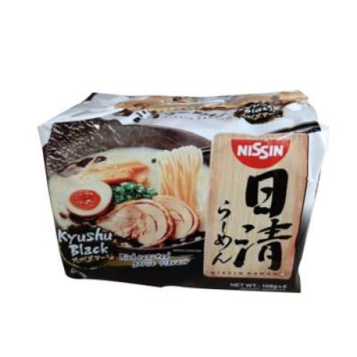 NISSIN JAPANESE RAMEN-KYUSHU BLACK 115G*5