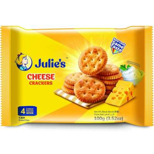 JULIE'S CHEESE CRACKERS 100G