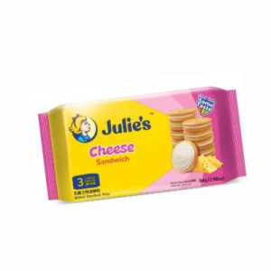 JULIE'S CHEESE SANDWICH BISCUIT 112G JULIE'S CHEESE SANDWICH BISCUIT 112G